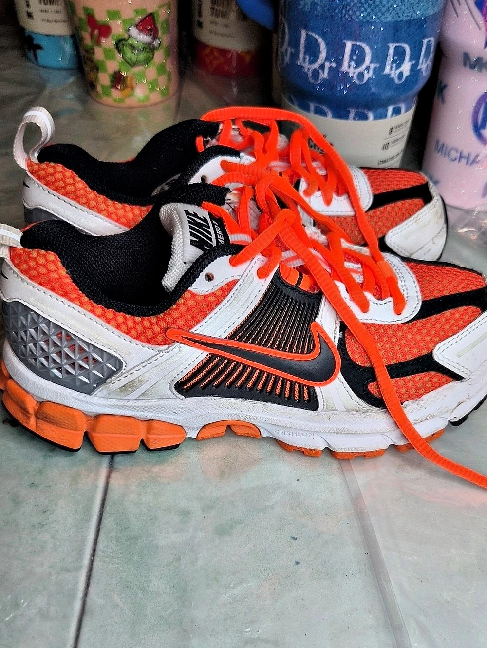 Nike Vomero 5 Orange & White Athletic Shoes